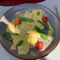Ravioli mit „Lachsfüllung“ - sehr lecker 🤤   at Planet One in Arbon