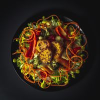 Vegan Potato and Salat at Planet One in Arbon