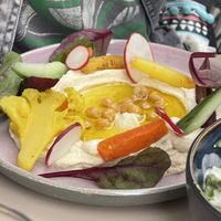 Hummus  at Glückstein in Mannheim