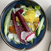 Little salad with pickles  at Glückstein in Mannheim