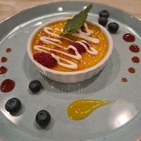 Kürbis-Crème-Brûlée at Glückstein in Mannheim