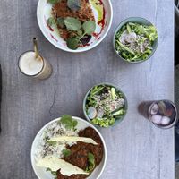 Lasagne and mung dal  at Glückstein in Mannheim