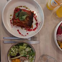 Lasagne mit Salat at Glückstein in Mannheim