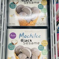 Dairy free black sesame Mochi  at Vinh-Loi Asien Supermarkt in Berlin