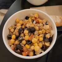 Chickpea ensalada at Zuppa in Madrid
