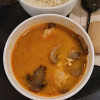 Chicken curry (plant based as well) + A bit spicy at Zuppa in Madrid