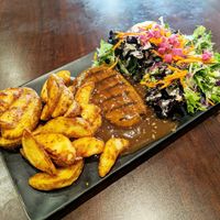 Vegan steak at Sham - Mont Royal in Montreal
