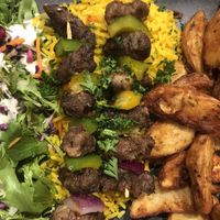 Skewer plate 🤤 at Sham - Mont Royal in Montreal