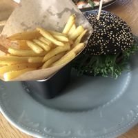 I wasn’t big fan of burger. Patty was like uncooked-raw and made burger feel soggy.  at Ugandi Resto in Otepaeae