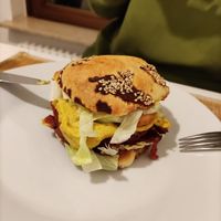 Special Burger Onion King at Veganbar in Bremen