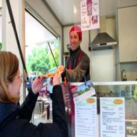 Prior food trailer operation, 2011 at Veganbar in Bremen