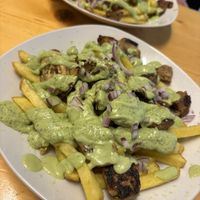 Stuffed Fries mit Soja-Steakstreifen ⭐️⭐️⭐️⭐️⭐️  at Veganbar in Bremen