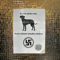 Stabiler Willkommensgruß! 👍  at Veganbar in Bremen