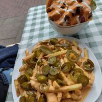 Chilli Cheese Pommes und Whöner at Veganbar in Bremen