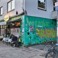 From outside at Veganbar in Bremen