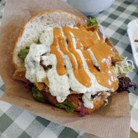 Whöner im Brot at Veganbar in Bremen