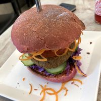 unicorn burger at Veganbar in Bremen