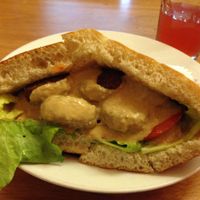 Falafel pita @ Veganbar, Bremen at Veganbar in Bremen