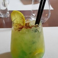Non-alcoholic lime cocktail at Savart in Bucharest