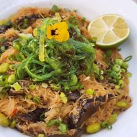 Rice Vermicelli with Edamame and Shiitake Mushroom 2 at Savart in Bucharest