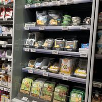 cheese, spreads, patties (so things are vegetarian not vegan)  at Miklagardur in Torshavn