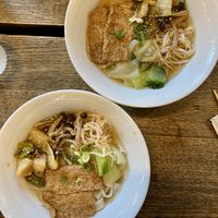 Vegan ramen with rice noodles   at Suppugarudurin in Torshavn