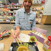 Halfway through the Dancing Green  at Wellness Sushi in Denver