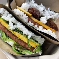 TERIYAKI BEEF and SEA-BREEZE ONIGIRI at Wellness Sushi in Denver