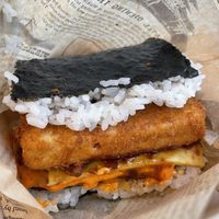 This is the best thing I had lately- tofu onigri   at Wellness Sushi in Denver