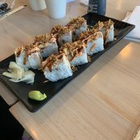 Had to come back!!! Krutchy sushi first thing on the menu.   at Wellness Sushi in Denver