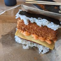 Fried Tofu Onigiri at Wellness Sushi in Denver