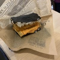 organic fried tofu onigiri: 10/10 would eat every day.   at Wellness Sushi in Denver