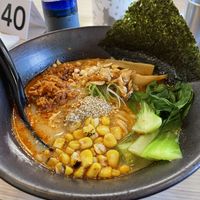 Spicy peanut ramen  at Wellness Sushi in Denver