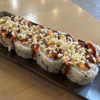 Ebi tempura roll  at Wellness Sushi in Denver