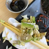 Awful avocado in the rolls   at Wellness Sushi in Denver