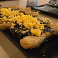 Cheese chocolate banana dessert at Wellness Sushi in Denver