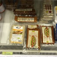 Vegan meats  at Vitalia Reformhaus in Freising