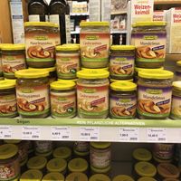 Nice labeling, nut butters etc.  at Vitalia Reformhaus in Freising