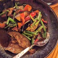 Spicy aubergine at Thai Square - Covent Garden in London