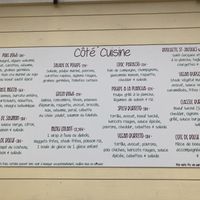 Today’s menu  at Paraiso Beach in Le Lavandou