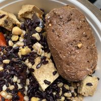 Whole grain bread   at Salad House in Milan