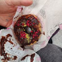 Chocolate ganache doughnut at Offbeat Donut Co in Dublin
