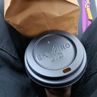 Oat latte at Offbeat Donut Co in Dublin