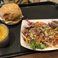 Sarrasin Burger, Salad, Chia Pudding at Ty Veggie in Brest