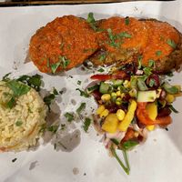 Falafel main course  at 3 Pigs in Rhodes