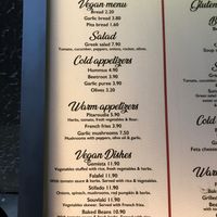 Vegan menu with reasonable prices 😊 at 3 Pigs in Rhodes