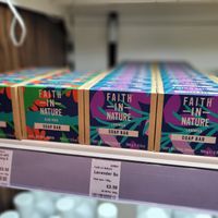Soap bars at Holland & Barrett in Dublin