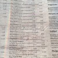 Speisekarte  at Altes Backhaus in Bleialf