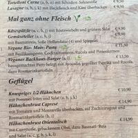 Speisekarte at Altes Backhaus in Bleialf