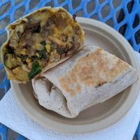 Breakfast Burrito at Bruce Trent Farmers Market at ERBS Vegan Kitchen in Las Vegas